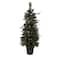4-Piece Pre-Lit Artificial Christmas Tree, Wreath & Garland Set, Warm White LED Lights